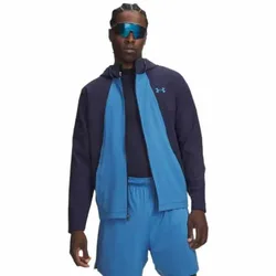 Sweat-shirt à Zip Tech Utility Woven Blue / Aegean Blue S