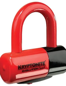 Lucchetto ad Arco Moto EVOLUTION Rosso taglia unica - Kryptonite - FashionsVida