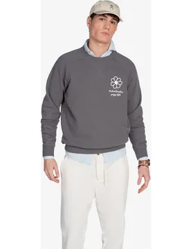 Harper & Neyer - Sudadera de hombre con cuello redondo con estampado grande - Harper & Neyer - FashionsVida