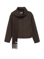 COMMA Wolljacke braun M damen
