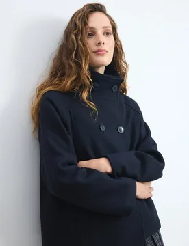 Chaqueta paño chimenea de mujer - Green Coast - FashionsVida