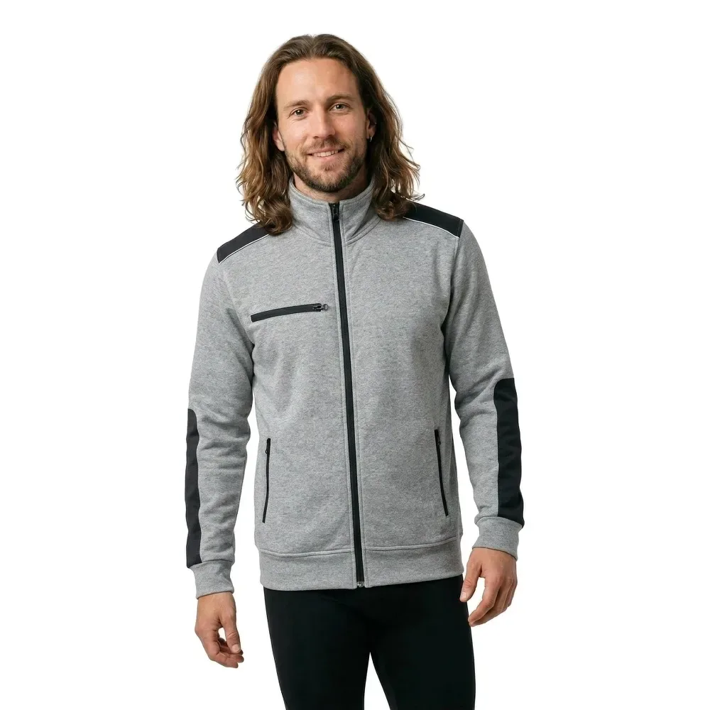 Sweat-shirt à Zip Snug Grey Silver 2XL - U-Power - FashionsVida