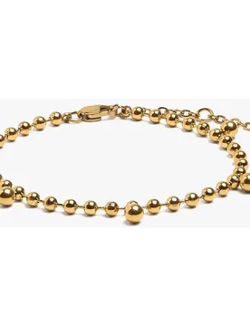 Pulsera de acero inoxidable con cuentas decorativas - Parfois - FashionsVida