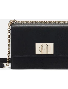 Bandolera mini 1927 de tejido a cuadros bicolor en blanco y - Furla - FashionsVida