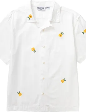 Chemise en coton biologique - Cross Stitch Shirt White en Coton - Taille M - Blanc - Service Works - FashionsVida