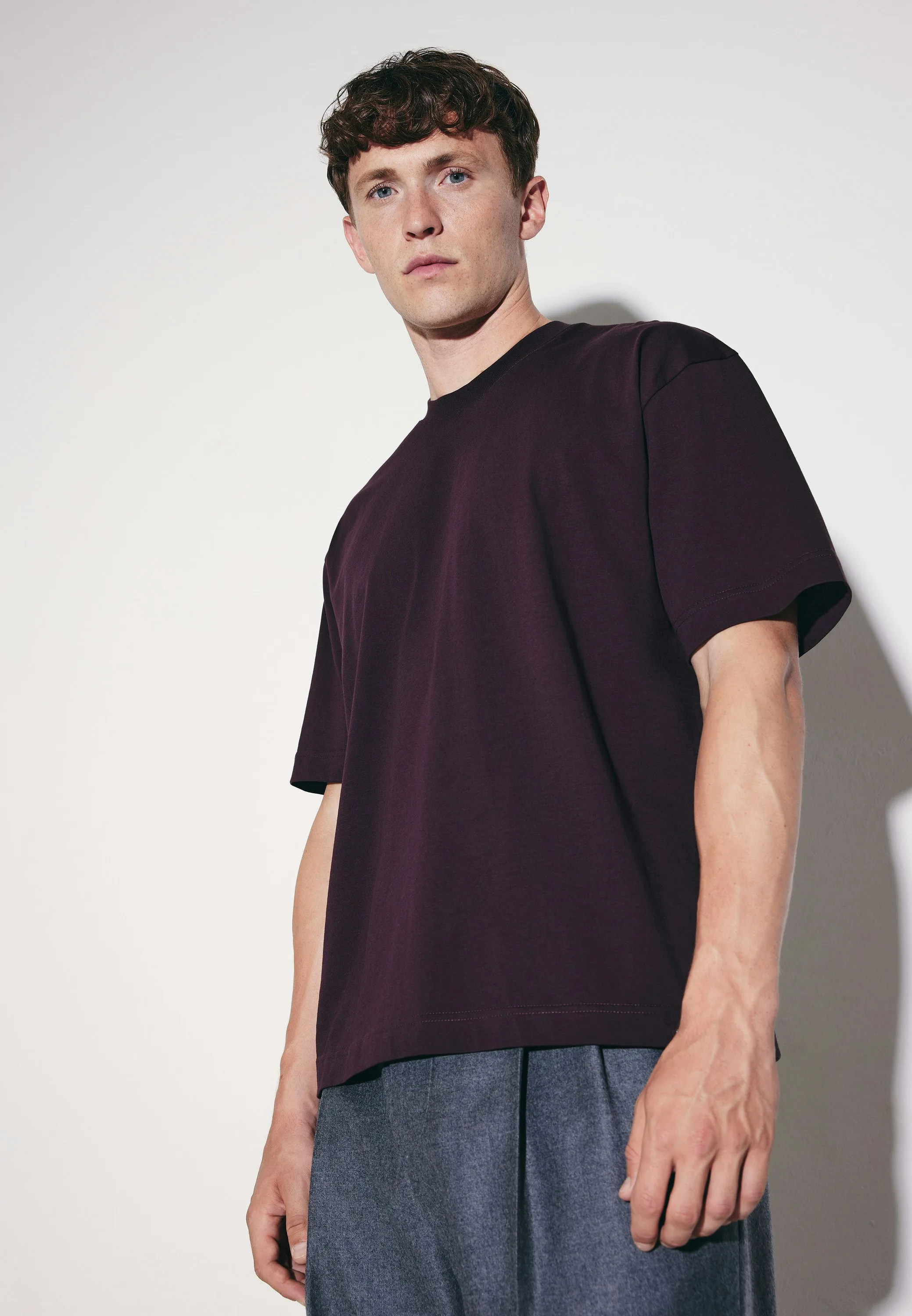 Seidensticker T-Shirt Uni Rot L - Seidensticker - FashionsVida