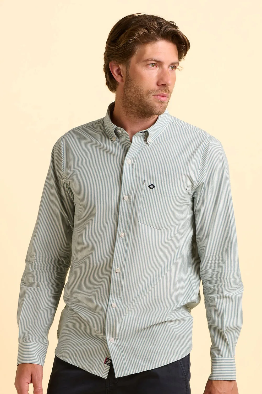 Evershot Mens Stripe Shirt - - Size: S - Brakeburn - FashionsVida