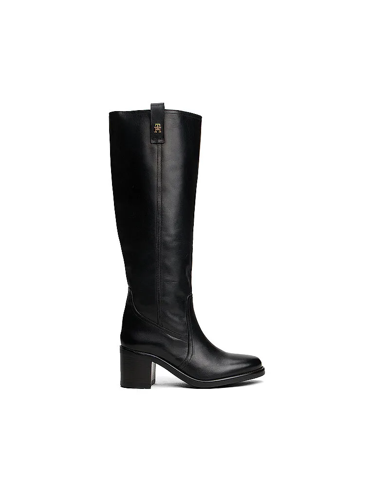 Lederstiefel schwarz 36 Damen - Tommy hilfiger - FashionsVida