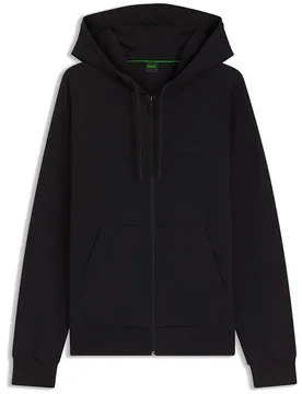 Felpa Con Zip Saggy 10280596 Green Black 2XL - BOSS - FashionsVida