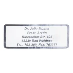 Namensaufkleber "Schrifttyp B" silber