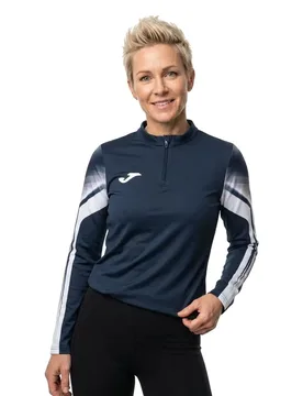 Felpa Con Mezza Zip Elite Xi Navy / White XL - Joma - FashionsVida