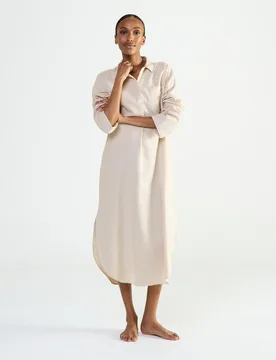 Camisón de mujer largo manga larga - Laurence Tavernier - FashionsVida