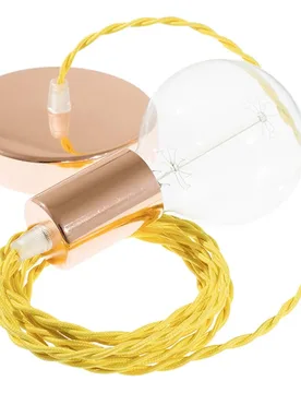 Cables Suspension Luminaire Tm10 1 M Yellow / Copper One Size - Creative - FashionsVida
