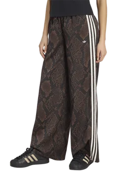 Satin Snake Print Wide Leg Track Joggers Damen Hosen - Braun - Größe XS (30-32) - Poly Mesh Brown XS (30-32) - Adidas - FashionsVida