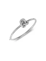 Armreifen INFINITY KNOT BANGLE Steel silber L Damen