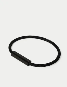 Wire Clicker Bracelet Black male - M&S - FashionsVida