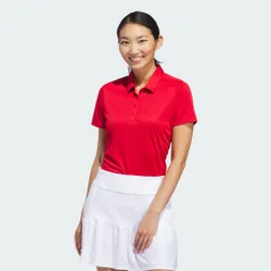 Polo donna Solid Performance a manica corta M Collegiate Red