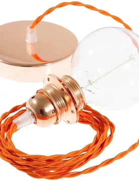 Cables Lampe Suspendue Pendel Pour Abat-jour Tm15 Diy 1 M Orange / Copper One Size - Creative - FashionsVida