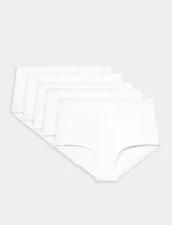 Pack Pure Cotton High Rise Shorts White female