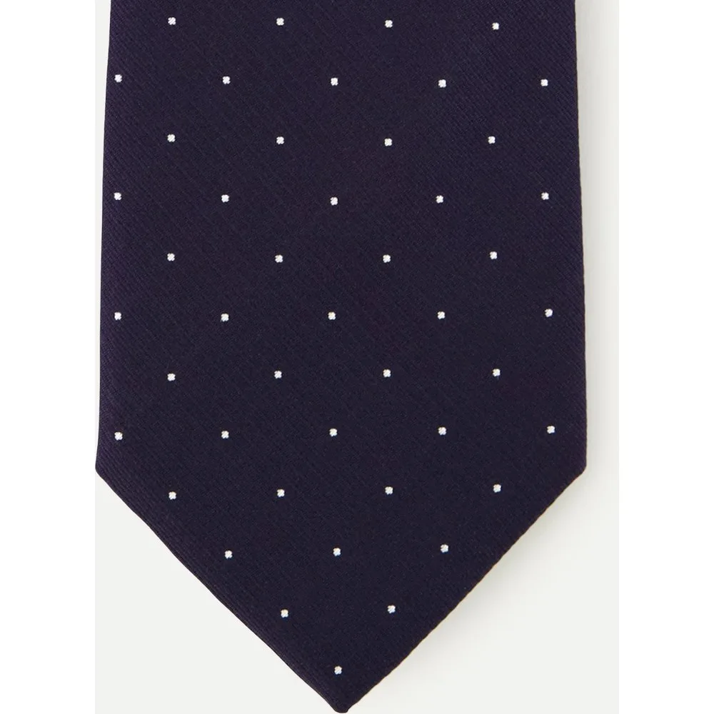 Corbata de hombre de seda de lunares pequeños - Hackett - FashionsVida