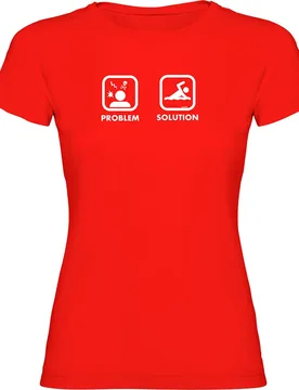 Problem Solution Swim Short Sleeve T-shirt Red XL Women - Kruskis - FashionsVida