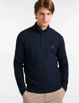 Harmont&Blaine - Jersey de hombre liso half zip - Harmont&Blaine - FashionsVida