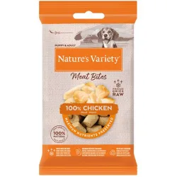 Snack para perros cachorros y adultos Meat Bites pollo liofilizado 20 g