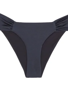 Braga de bikini Ombra con cobertura media, fruncida y lúrex - Robin Collection - FashionsVida