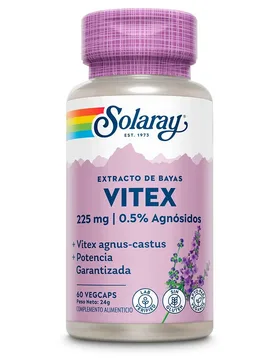 Capsule Vitex (chastetree) 60 Unità Lila - Solaray - FashionsVida
