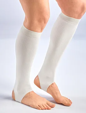 Stützstulpen für Damen creme, 2 Paar - 3Pagen - FashionsVida