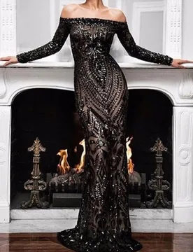 Party Dresses Women Sexy Long Slash Nack High Waist Wedding Sequin Bridesmaid Mermaid Elegant Formal Robe De Soiree Vestidos - Aliexpress - FashionsVida