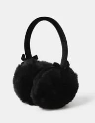 Back to School Black Earmuffs Black Female