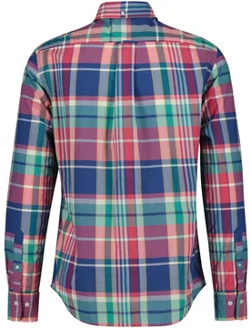 Camisa de hombre de cuadros de madrás - Gant - FashionsVida