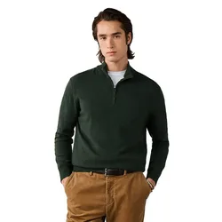 Pull à Demi-zip Hm7000243 Vintage Green M