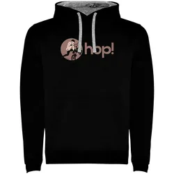 Felpa Con Cappuccio Hop Two-colour Black / Grey