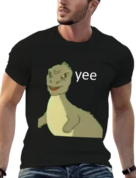 Yee [dinosaur maym :^)] (version 1, video quality, white text) T-Shirt - Aliexpress - FashionsVida