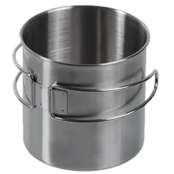Trinkbecher Edelstahl Drahtgriffe 800 ml Default Title adult