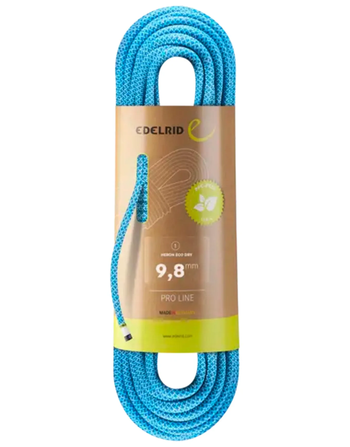 Corde à simple - Heron Eco Dry 9,8Mm Icemint - Taille 70 m - Bleu - Edelrid - FashionsVida