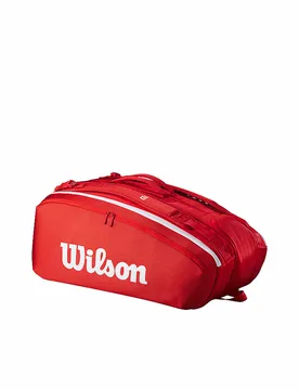 Borsa da tennis Super Tour Red Collection 12 racchette rosso - Wilson - FashionsVida