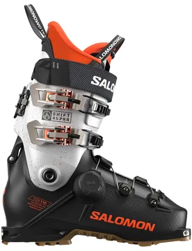 Chaussures de ski all-mountain - Shift Alpha Boa 110 Black/Orange Tiger/Orange Tiger en Aluminium - Taille 45 2/3-46 1/3 - Noir - Salomon - FashionsVida