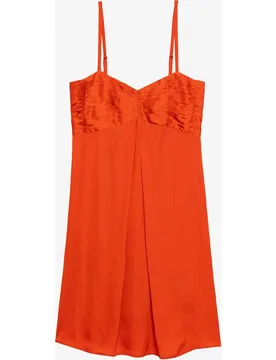 Zadig & Voltaire - Vestido corto de satén con tirantes ajustables - Zadig & Voltaire - FashionsVida