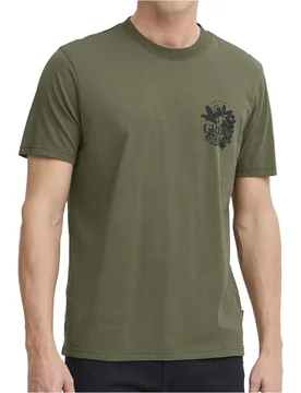 Flor back camiseta manga corta hombre Verde (S) - Blend - FashionsVida