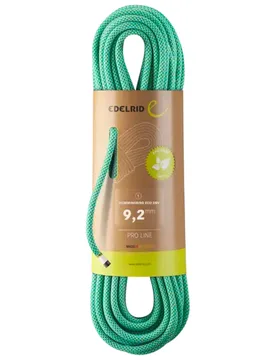 Corde d'escalade sportive - Hummingbird Eco Dry 9,2Mm Icemint-Citrus - Taille 40 m - Vert - Edelrid - FashionsVida