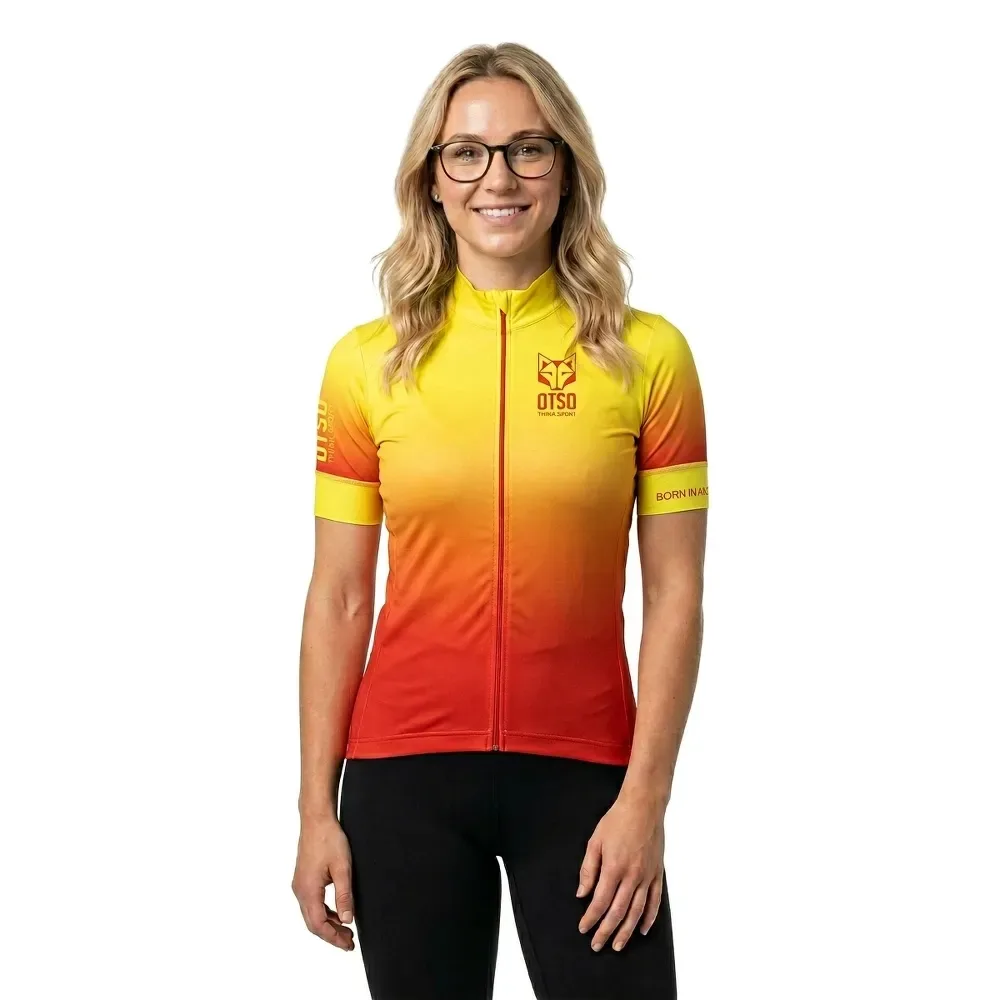 Maglia A Maniche Corte Fluo Orange - OTSO - FashionsVida