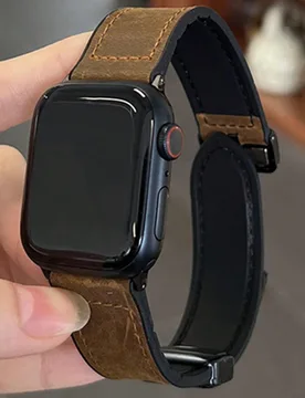 Pieza Correa de reloj magnética de cuero y silicona, compatible con Apple Watch, adecuada como regalo de vuelta al colegio - Shein - FashionsVida