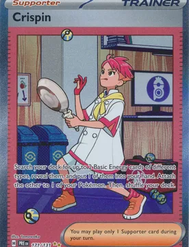 Pokemon SV Prismatic Evolutions 171/131 Crispin (Alternative Art, Full Art) - Pokémon - FashionsVida