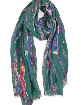 Foulard Verde Da Donna GianMarco Venturi 62929 - GMV - FashionsVida
