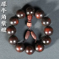 High Density Golden Star Rosewood Old Material 2.0 Buddhist Beads Bracelet Prayer Beads Wood Wristband Gifts