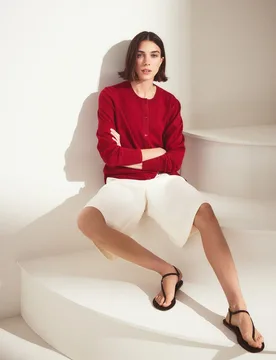 Chaqueta básica 100% CASHMERE - Woman El Corte Inglés - FashionsVida