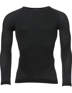 Longsleeve Fusyon Merino Männer schwarz anthrazit - L/XL Herren L/XL adult Herren - Uyn - FashionsVida